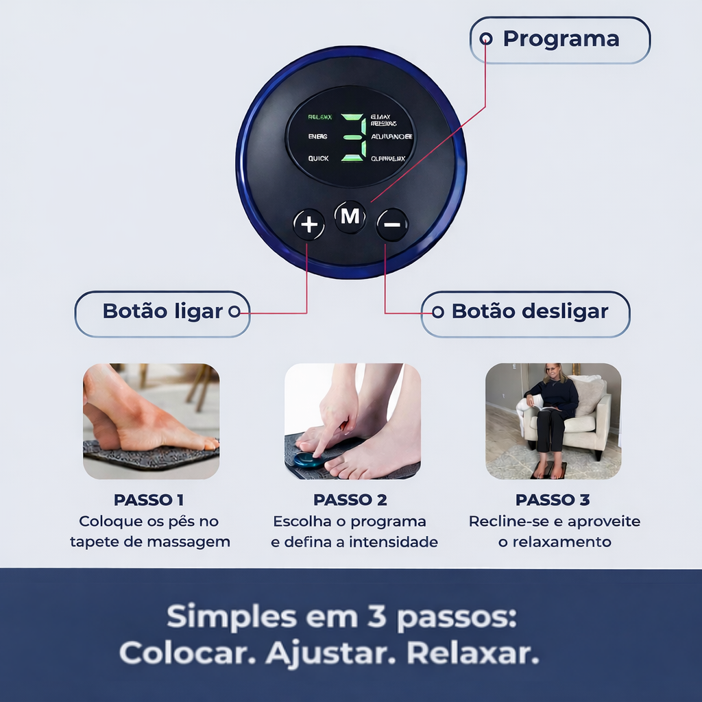 Massajador de Pés NMES Vivaurea™
